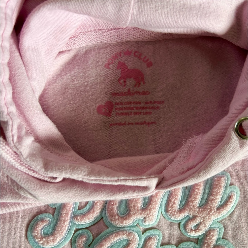 Pink Pony Club Pink XL Sweatshirt Hoodie - Picture 3 of 5